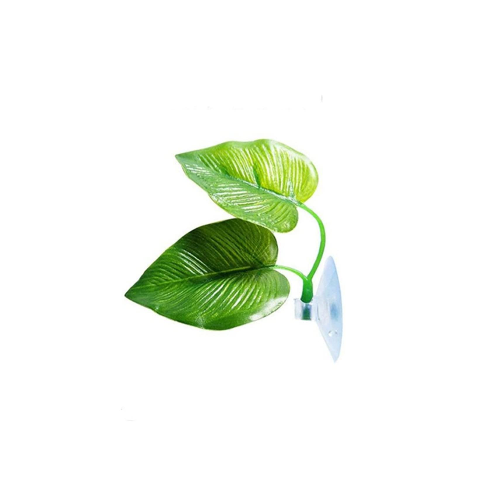 Meoliny Betta Fish Leaf Pad Leaf Hammock Plant Tank Decorations Betta Fish Accessories Realistic Resting Spot for Fish Aquarium,Green