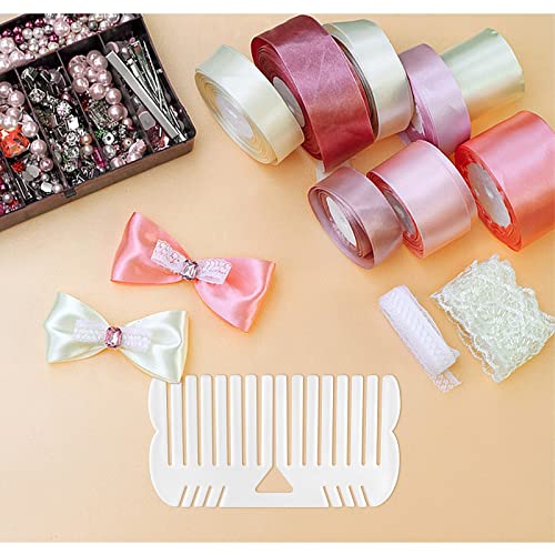 Funincrea Bow Maker Tool, Handmade Creative Bow Maker Diy Craft Bow-Knot Making Tool For Ribbon Wreaths Decor Supplies (White) #TOP2