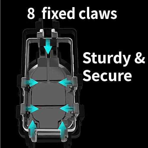 Miniatura 5 de Soporte de teléfono para bicicleta  Soporte de teléfono de motocicleta con múltiples garras, soporte ajustable para teléfono celular, clip para