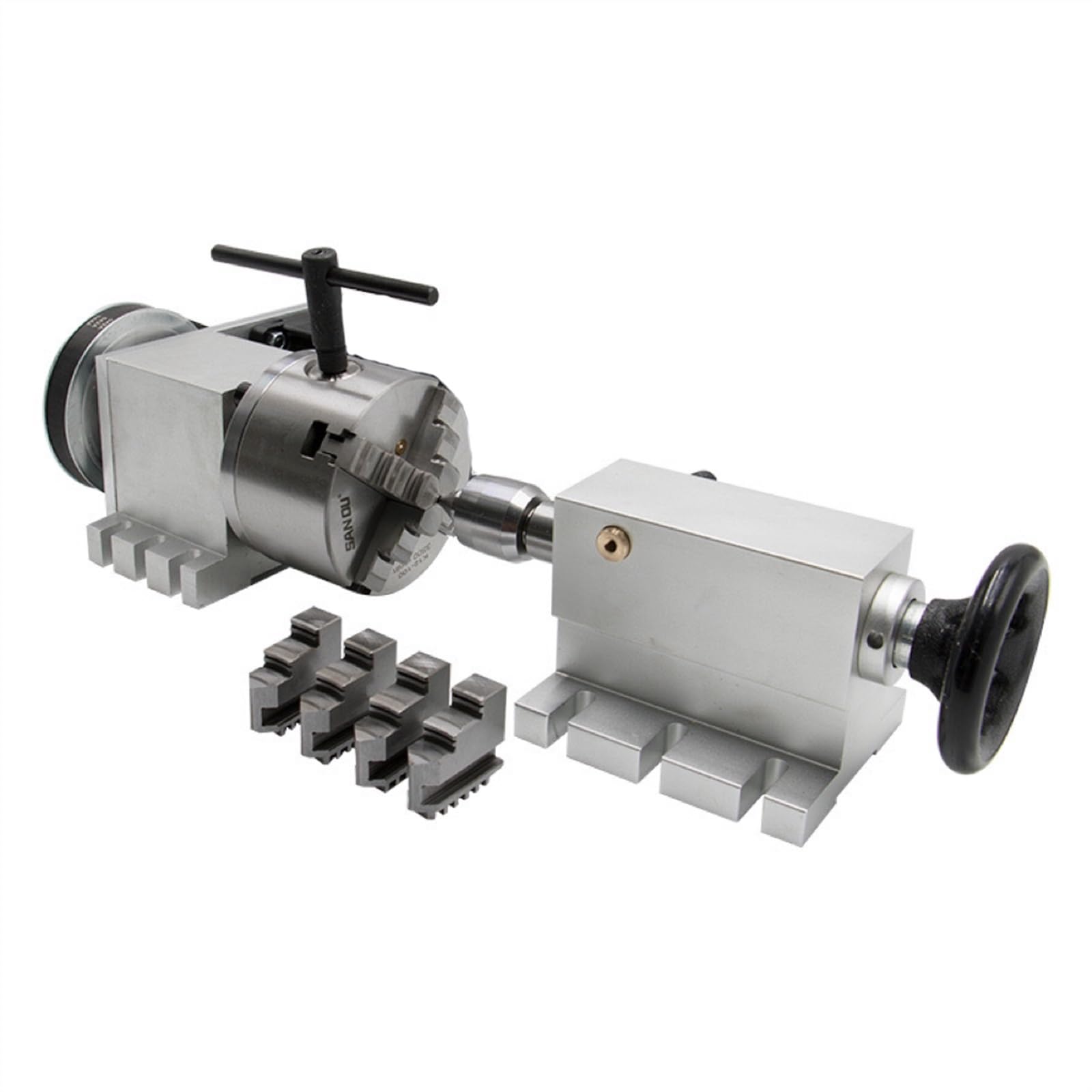 Silnik krokowy, Silnik krokowy Nema 34 z zamkniętą pętlą (4:1) K12-100mm 4 uchwyt szczękowy oś A Oś obrotowa Aixs + konik do routera(Figure 4 no motor)