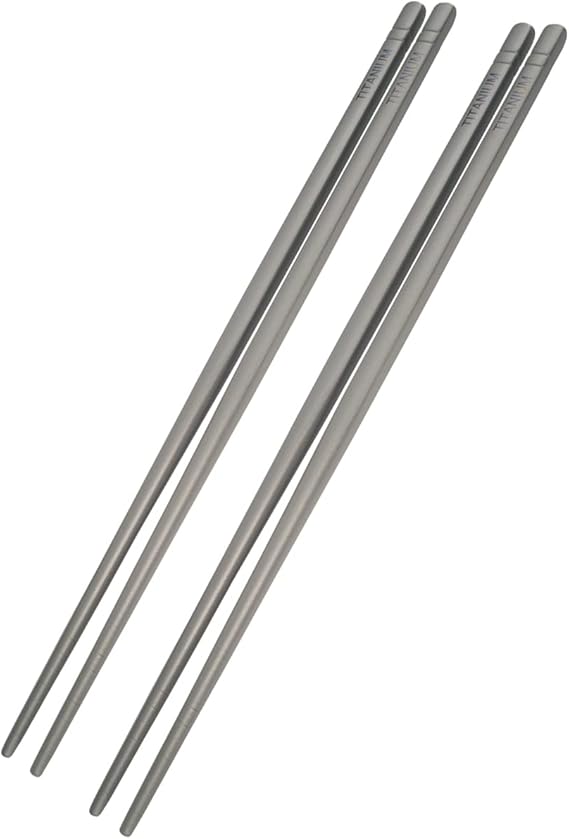 Titanium Chopsticks Ultralight 2 Pairs Titanium Chopsticks Ultralight 2 Pairs