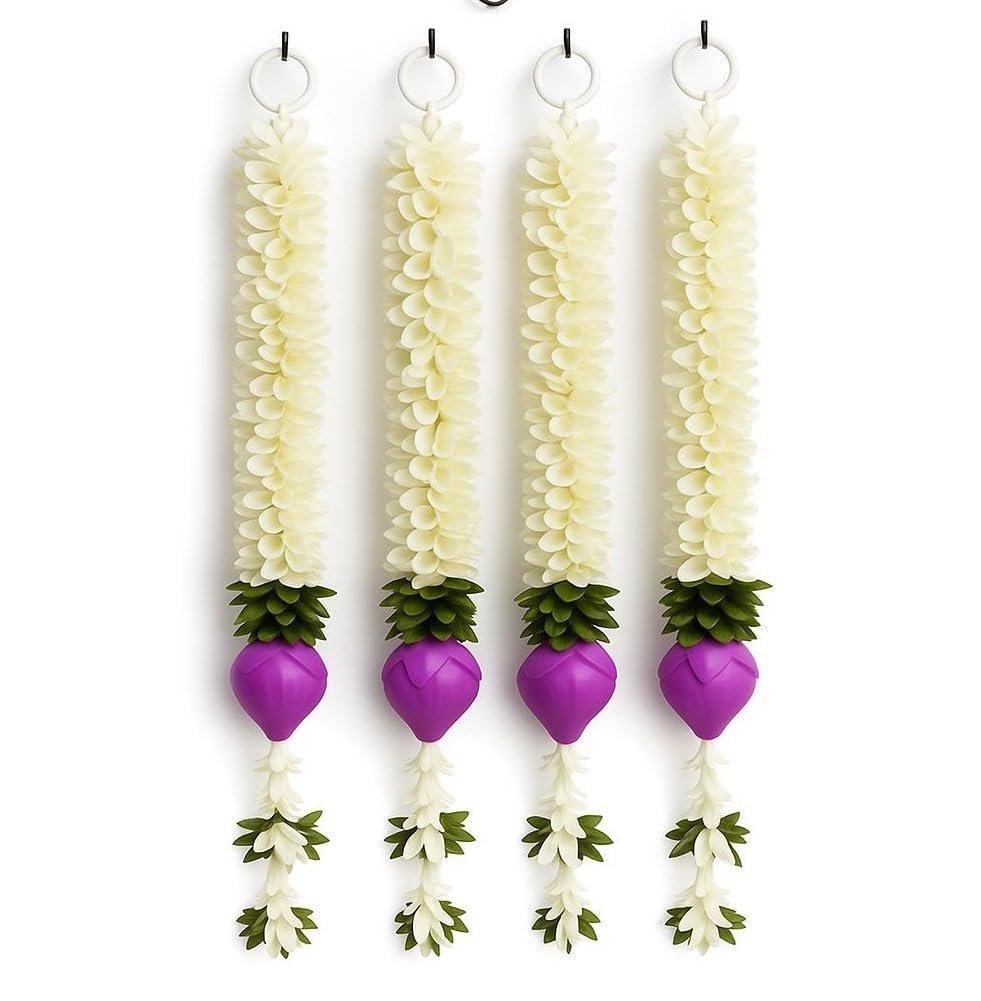 Pink Marigold Garland - 10 Strings for Weddings & Festivals -16