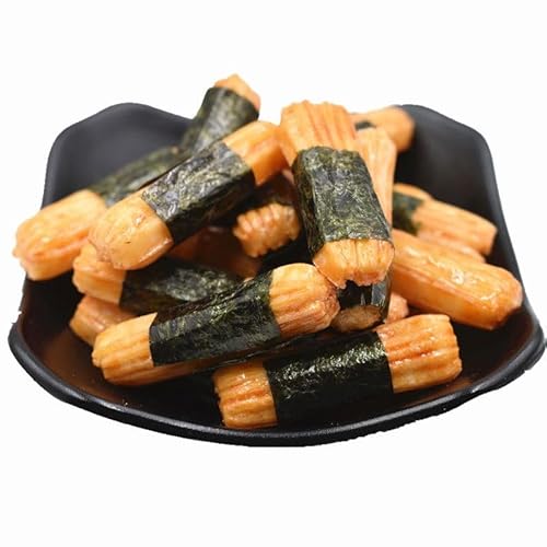 海苔醤油(濃口醤油)いろいろな味から選べる業務用大容量追加海苔せんべい小包装おかず米菓カジュアル膨張スナックバーおやつ海苔米菓 (3袋, 酸っぱい梅の味)