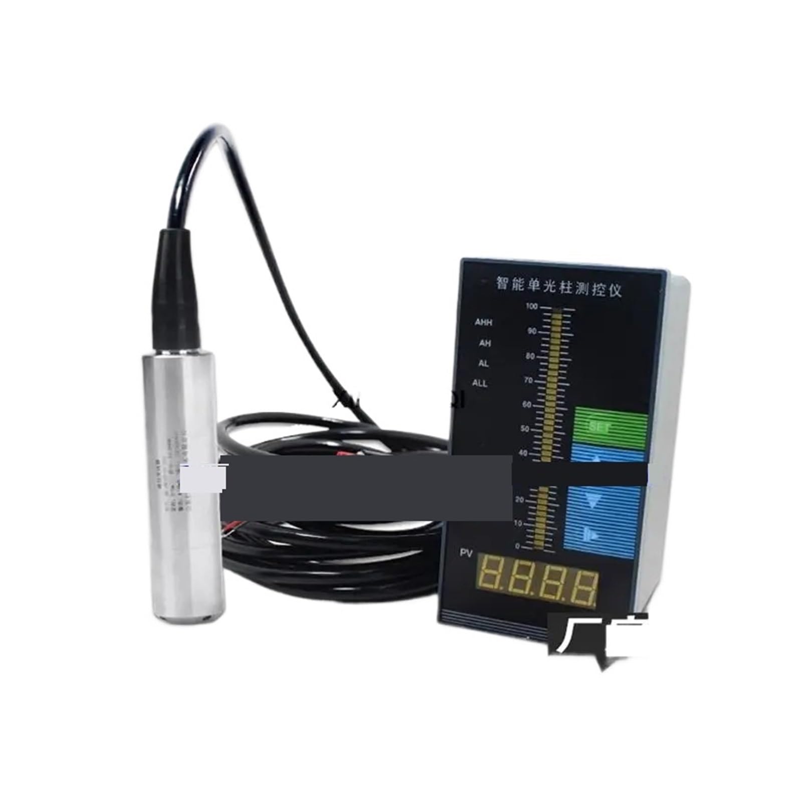 Wasserstandsensor, 4-20MA Level Sensor Flüssigkeit Wasserstand Anzei Instrument/Strahl Digital Display Control Instrument Ebene Transmiter(2m range 5m cable)