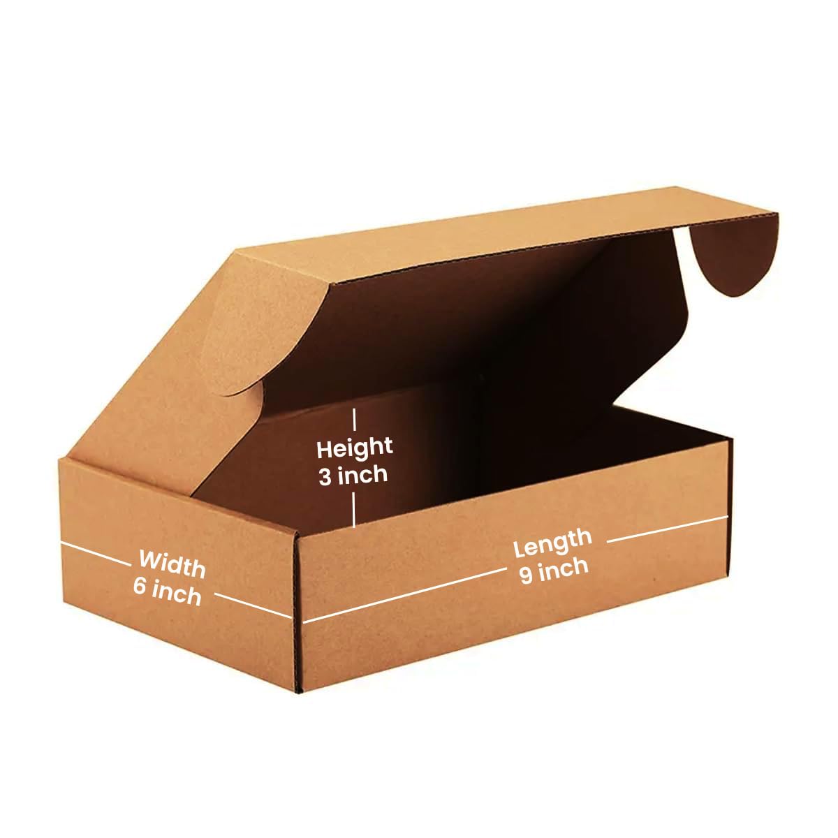 DCGPAC 3Ply Brown Corrugated Flat Box For Packaging 9x6x3 Inch, Multipurpose Cardboard Tab Lock, Self Locking Secure Packing & Shipping Boxes (Pack of 100) (B077ZVXBBZ) Amazon Price History, Amazon Price Tracker