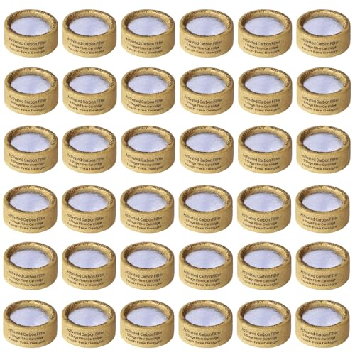 100-Pack Replaceable Activated Carbon Super-Clean - 3-Layer Filtration Touch-Free Design Universal Fit for Silicone Mouth Funnels