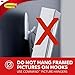 Command X-Large Hooks, 2 Hooks, 8 White Adhesive Strips, Damage Free Hanging Picture Hangers, No Tools Wall Hanging Strips For Living Spaces