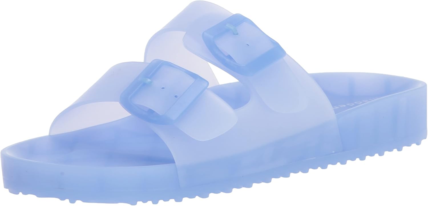 Madden Girl Women's Teddy Slide Sandal, Periwinkle, 6