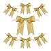 Meseey 50 Pcs 3 Inch Gold Ribbon Bows Craft Twist Tie Bow for Packages Gift Wrapping Crafts Wedding Favors Baby Shower Christmas Decor (3