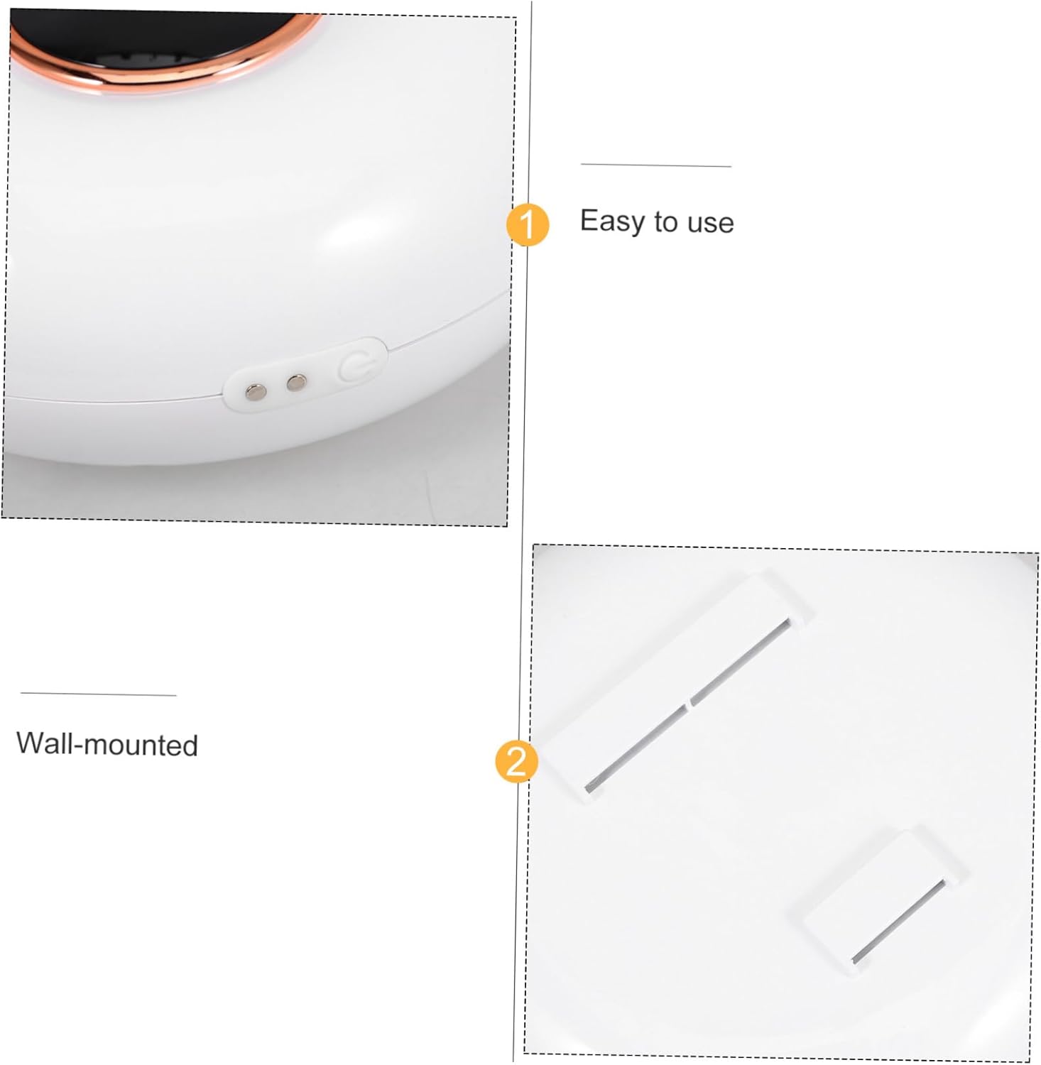 STOBAZA Automatic Foaming Soap Dispenser with Infrared Sensor Touchless Bathroom and Kitchen Liquid Dispenser Intelligent Wall-Mounted Design for Home and Office Use