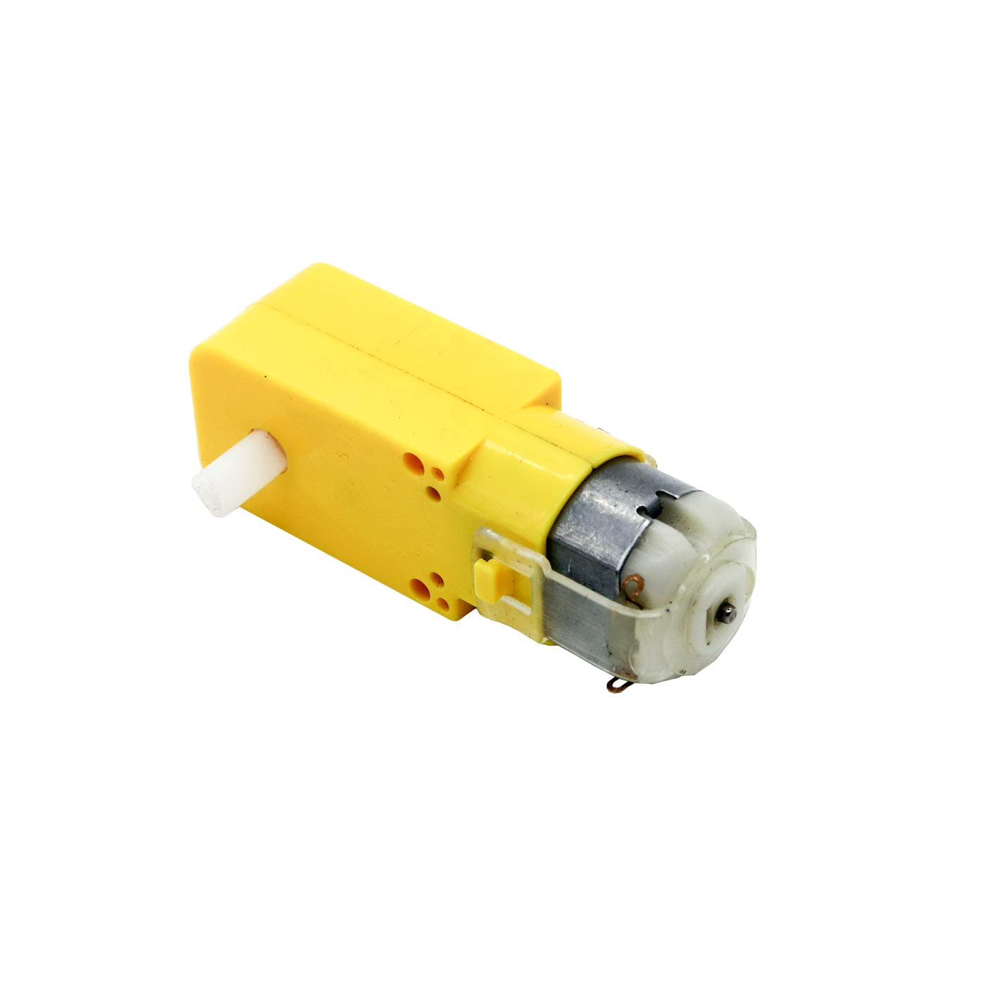 Electronic Spices Dual Shaft 3v Dc Gear Motor 9v Dc Motor Plastic for Toy Cars - Multicolor (Pack of 2) 2