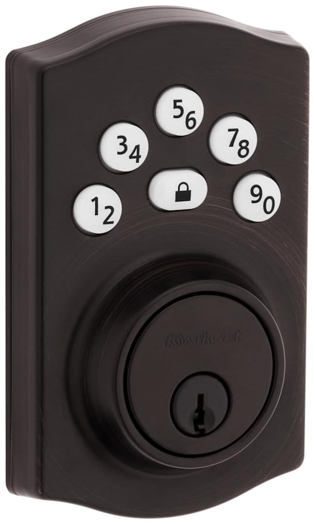 Pêne dormant électronique Kwikset Powerbolt serrure connectée bronze