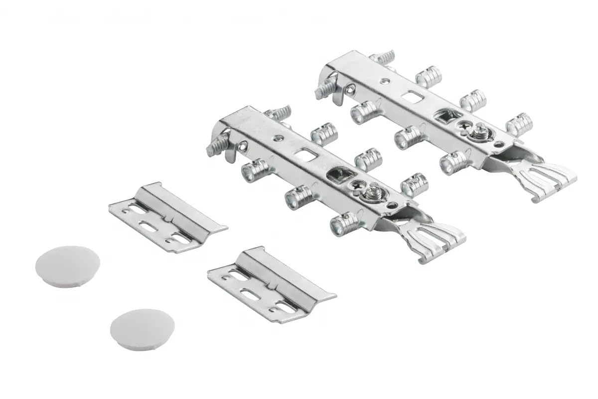 Gtv Grey|Black|White 2X Concealed Kitchen Hangers For Wall Mounted Cabinets, Wall Hanging Brackets