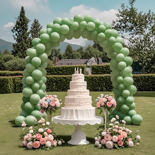 Image of Sage Green Balloons 12 inch,70pcs Olive Green Latex Party Balloons for Graduation Jungle Forest Wedding Birthday Baby Shower Party Decorations