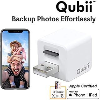 Qubii Photo Storage Device for iPhone & iPad, Auto Backup Photos & Videos