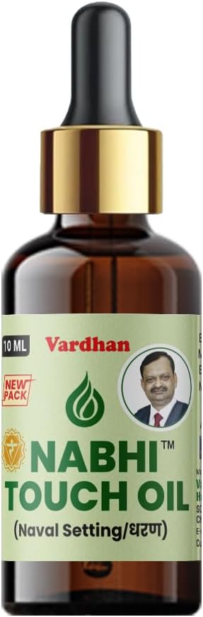 Nabhi Touch Ayurvedic Belly Button Therapy (Oil) | Herbal Navel Care for Digestion, Skin & Wellness | Natural Nabhi Drops for Men & Women | Fast Absorbing Formula | 10ml