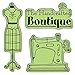 Inkadinkado Mini Cling Rubber Stamp, Craft Room Icons