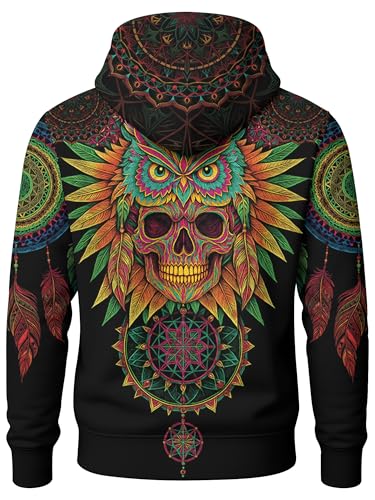 Image of PAGYMO Graphic Hoodies for Men Funny Novelty Pullover Hooded Sweatshirt | Funny 3D print, cool novelty design, colorful pattern, mens graphic pullover hoodie, sarcastic style, funky winter fashion