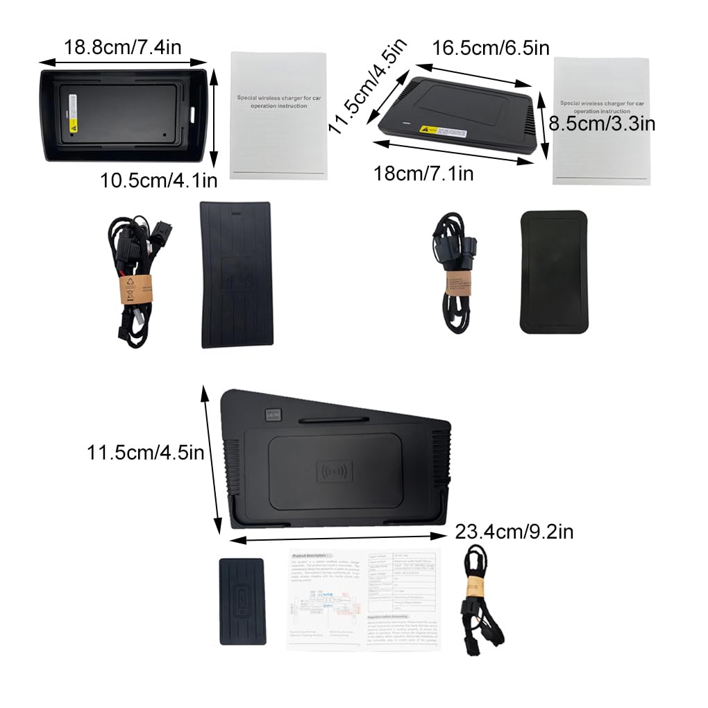 Cargador inalámbrico Duradero, Ajuste cómodo, Consola, 14-20 A3 S3 | smartphones A3 S3, carga inalámbrica, hecho para durar, cargador de coche para A3 S3