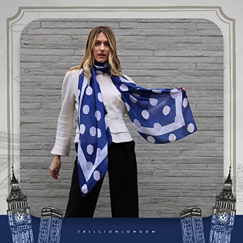 Image of Trillion London Spring Collection | Designer Silk Scarf For Women UK | Lightweight Neck Scarves | Shawl Wraps | Suitable for Daily Life | Smooth & Soft Finish | Gift for Women | Size-180cm x 90cm