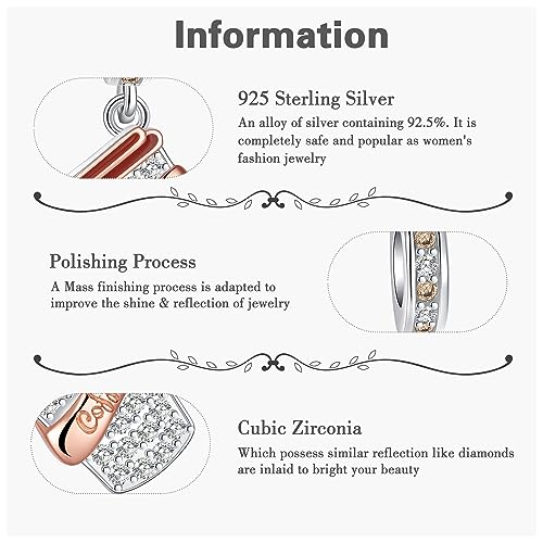 Dangle Charm 925 Sterling Silver Charms fits Bracelets and Necklace Pendant Bead Charms Jewelry Present for Women3