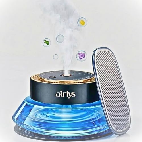Image of Prism Smart Car Aroma Diffuser - AI Ultrasonic Waterless Essential Oil Diffuser with Nano Atomization | LED Ambience, and Odor Removal Including 50ml Refiel | Pack of 1