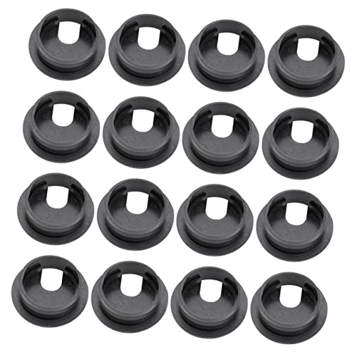 Mobestech 30 Pçs Tampa Do Orifício De Fiação Cabo De Computador Mesa Preto Cabo De Computador Organi