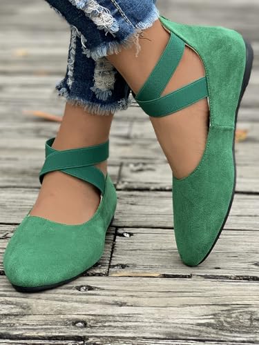 Women's Large-Size Flat Ballet Shoes - Lightweight and Comfortable, Slip-Resistant and Durable. Suitable for Outdoor Activities, Daily use and Office Work.3
