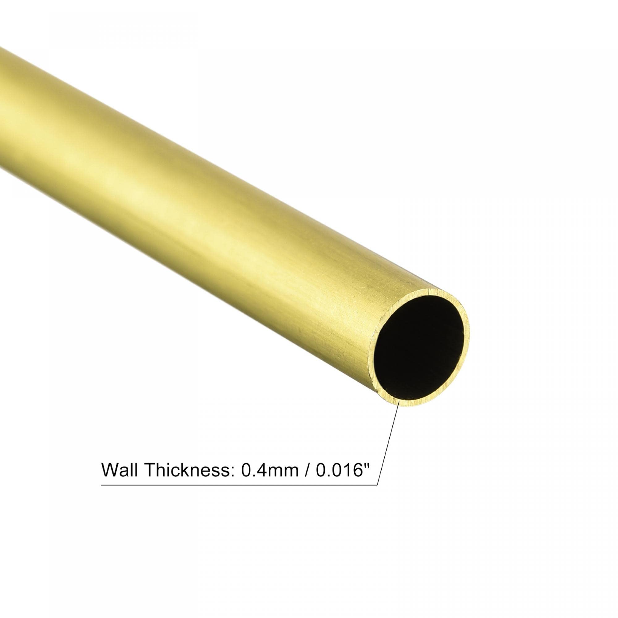 Tubo rotondo in ottone, 7 mm di diametro esterno x 0,3 mm di spessore Tubo rotondo in ottone, 7 mm di diametro esterno x 0,3 mm di spessore