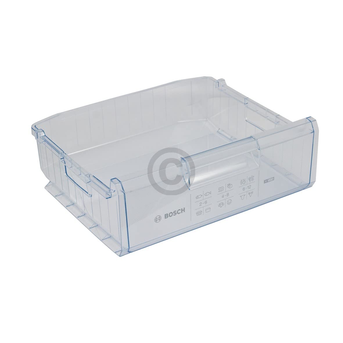 Cassetto compatibile con BOSCH 00660069, contenitore per congelatore, 450 x 155 x 395 mm, per congelatore