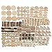 LAZACA Wood Craft Kits DIY for Kids Ages 5-10 Wooden Art Paint Bulk Crafts Garden Playset Loose Parts Play Materials 250 Pcs/19.5X13X3.5cm
