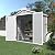 Ball & Cast 6x4.4 FT Resin Weather Resistant Outdoor Storage Shed with Floor and Ventilation & Window,Waterproof Tool Cabinet W/Sloping Roof & Lockable Door,House for Bicycles,Lawnmowers,Light Grey