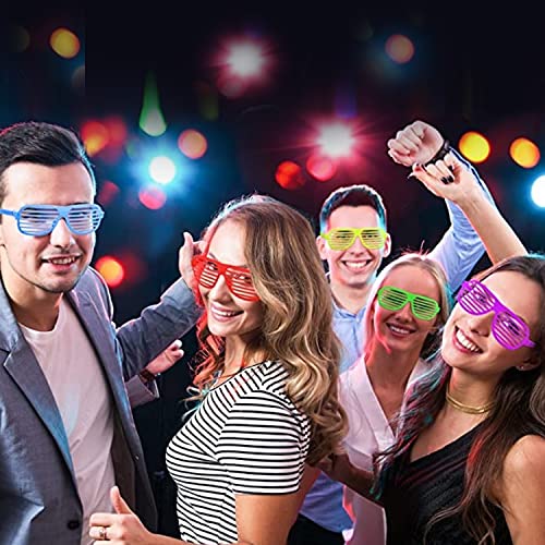 Image of Party Propz Funky Party Goggles - Pack of 6 | Party Goggles for Adults | Multicolor Goggle Party Pack | Shutter Party Glasses for Men | Party Glass for Bachelorette, Pool Party, Birthday, New Year