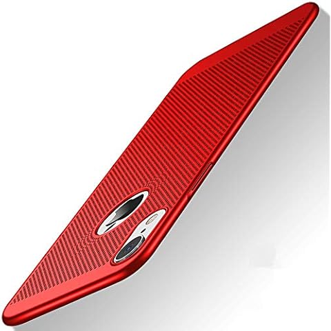 Slim Fit iPhone XR Breathable Case, Ultra-Thin [Skin Touch Feel][Heat Dissipating] Anti-Fingerprint/Skid/Fade Protective Cooling PC Back Cover Case Compatible with iPhone XR 6.1", Red Cover