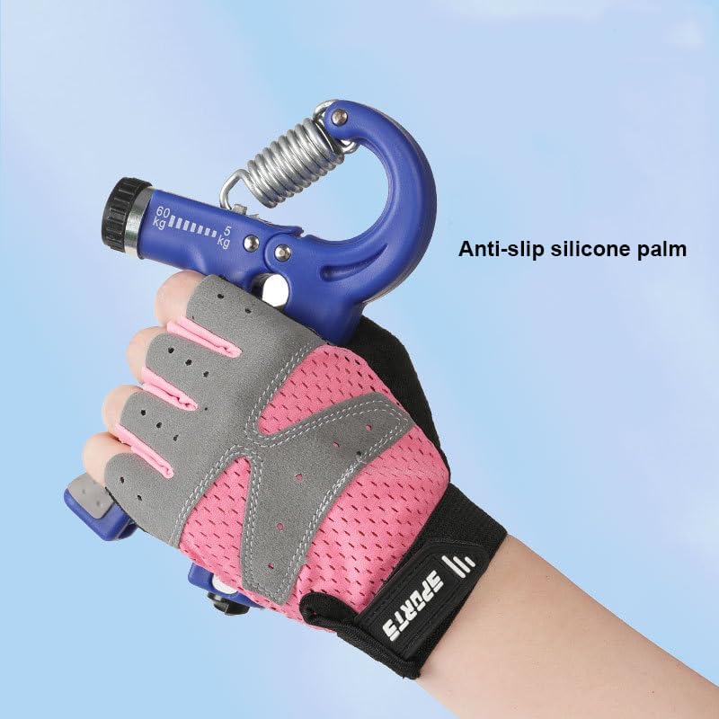 Miniatura 6 de INOGIH Guantes de entrenamiento transpirables para mujer, guantes de levantamiento de pesas para gimnasio, ciclismo, ejercicio, fitness y
