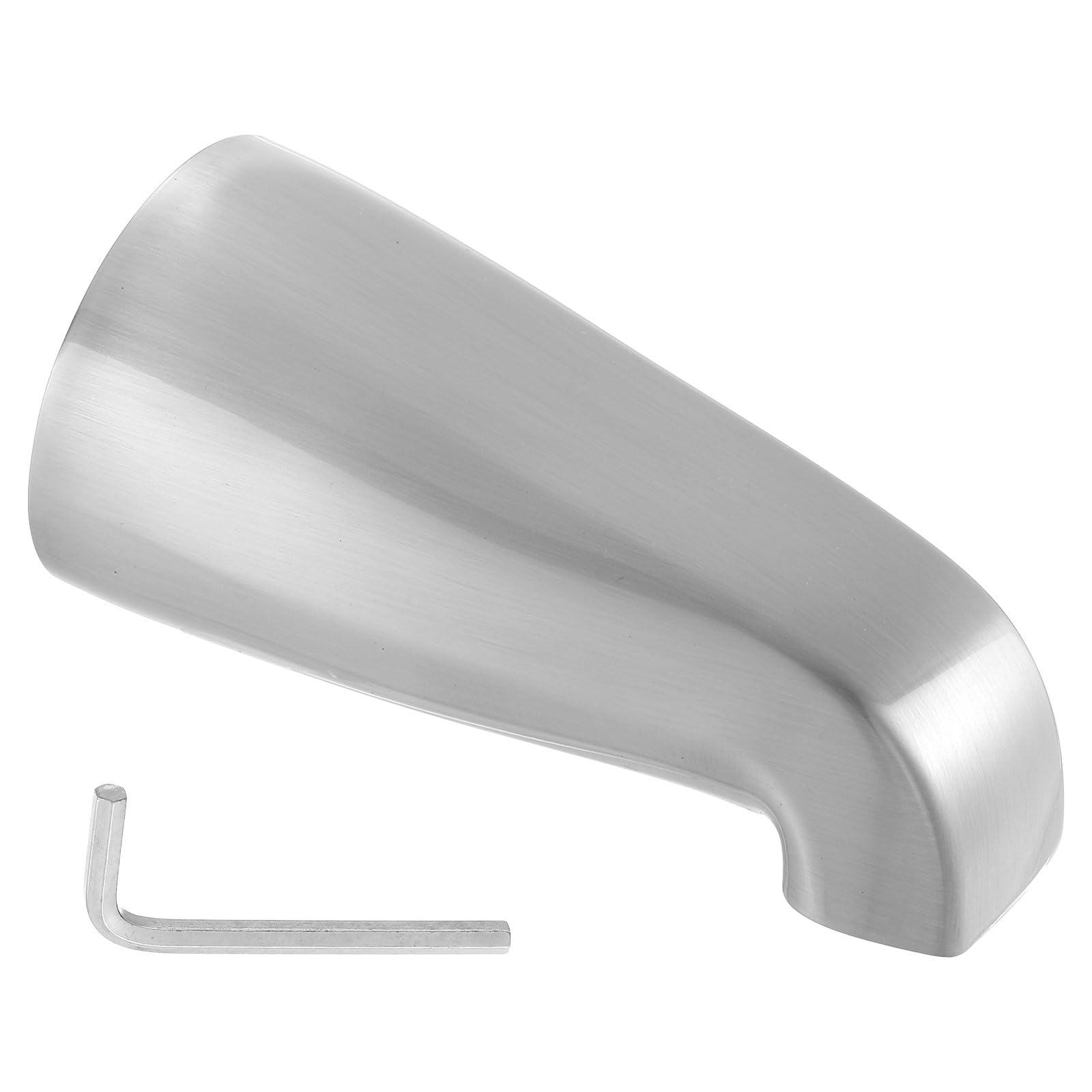 Bec de baignoire à enfiler uxcell argent brossé pour tube 1/2 pouce
