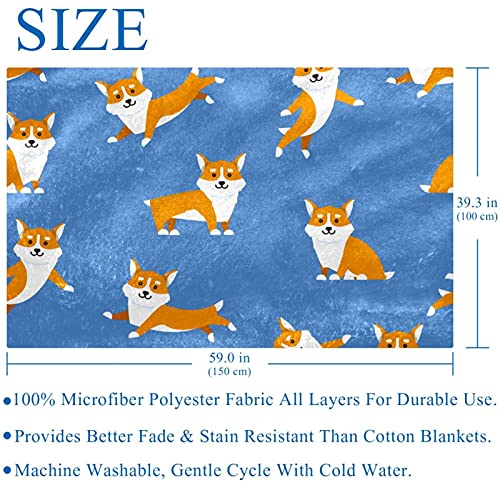 Couverture Corgi bleu cadeau idéal anniversaire pour passionné de chiens - 6