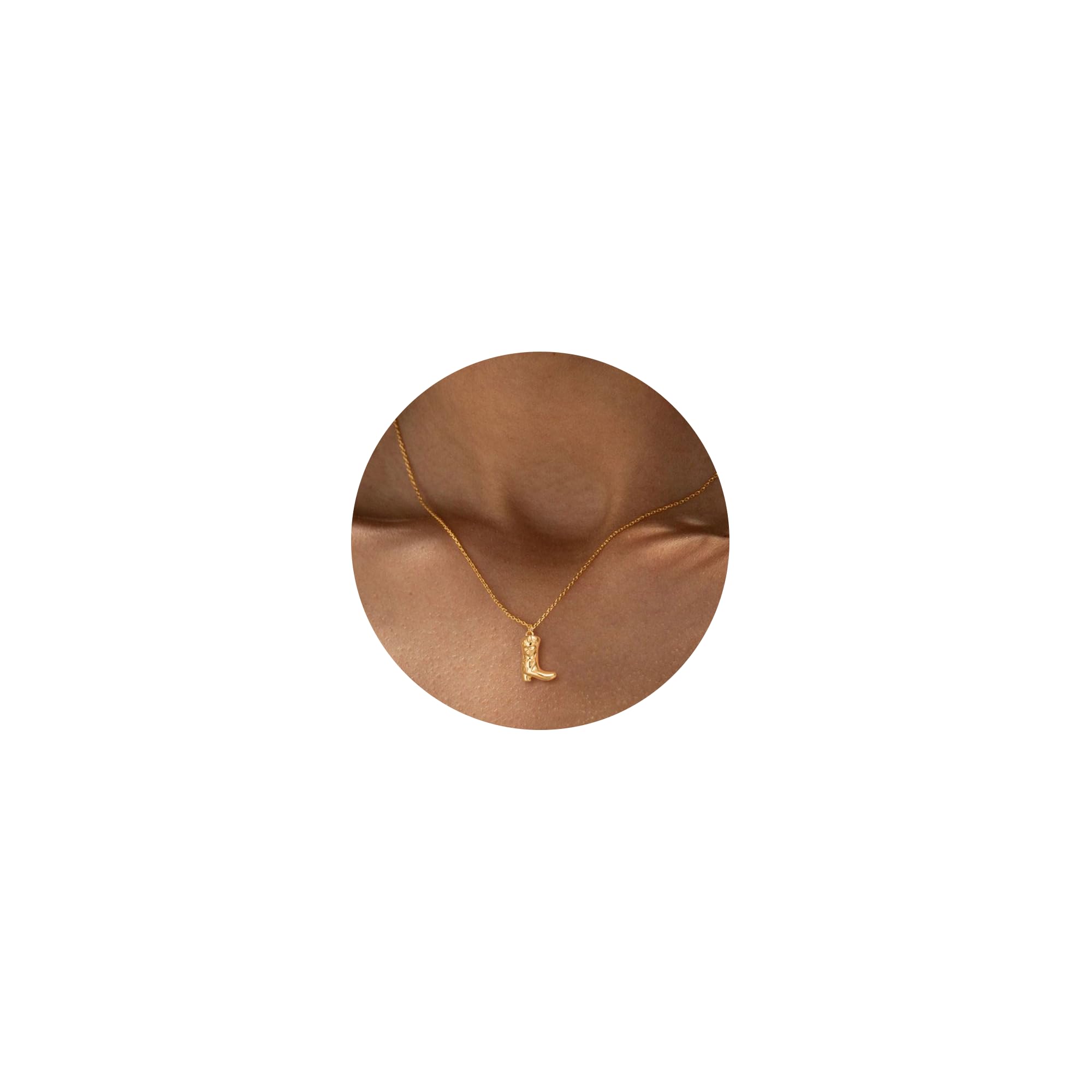 HANLI 14K Gold Plated Necklaces for Women - Dainty Butterfly, Star of David, Moon and Star, Sun, Lotus, Infinity, Hummingbird, Bee,Boots,Chill,Sunflower Pendant Designs - Elegant Jewelry for Women