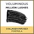 LOreal Paris Makeup Voluminous Million Lashes Mascara, Volumizing Collagen Infused Eye Makeup, Amplifying Mascara Brush, Waterproof, Black, 0.32 Fl Oz., 1 Count