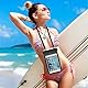 MoKo wasserdichte Hülle Tasche Kompatibel mit iPad Mini 6 2021, iPad Mini 5/4/3/2/1, Galaxy Tab A 8.0/8.4, Tab A7 Lite 8.7, Tab E 8.0, Huawei MatePad M5/T8, (bis zu 8.4), IPX8, Schwarz