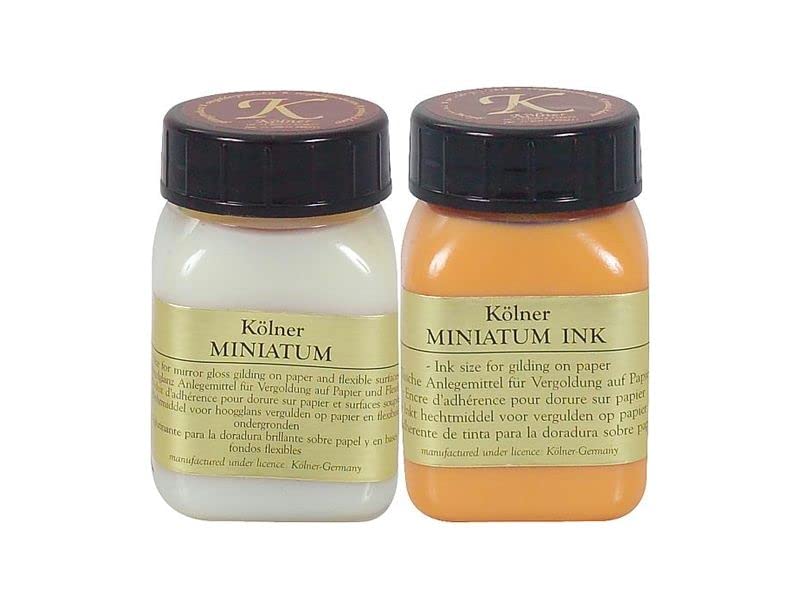 Kolner Miniatum Amarillo 50 ml tamaño idóneo para pan de oro