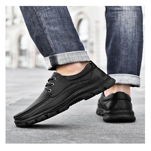 Business Casual Shoes Men Men's Leather Dress Walking Shoes, Tennis Oxfords, Casual Business Work Shoes3