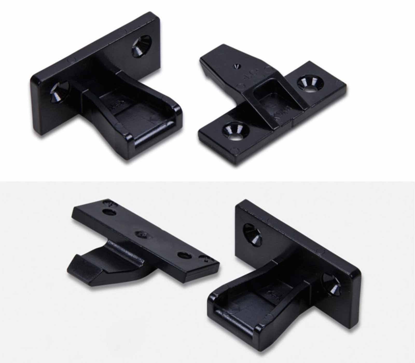Push in Plinth Fasteners Fittings Press Fit Panel Clips x4,Panel Clips Push in, Black - Image 2