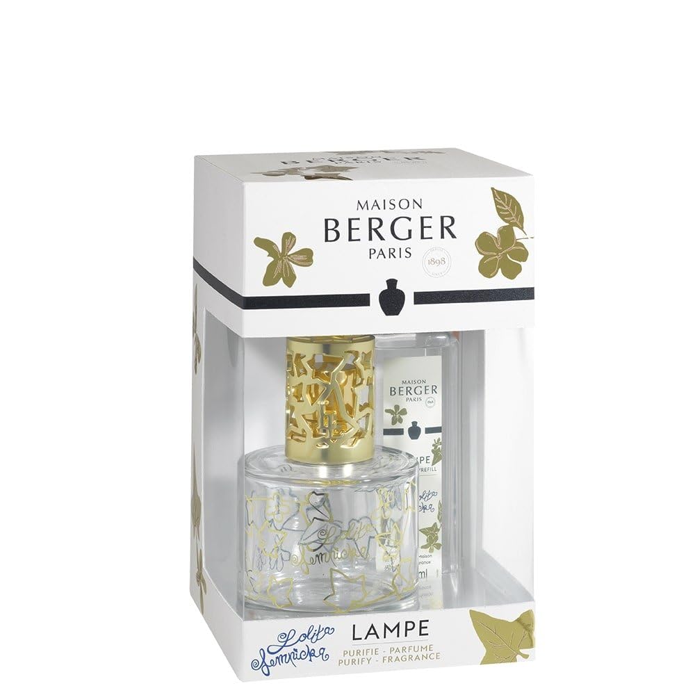 MAISON BERGER - Coffret Lampe Berger Pure Lolita Lempicka - Avec Recharge Parfum, Prête à l'Emploi - Parfume et Purifie - Diffusion Fine, Homogène et Longue Durée - Transparente