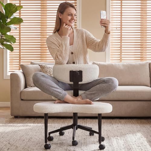 Catálogo para Comprar On-line Sillas ergonómicas de rodillas disponible en línea. 46 DUMOS Silla de Oficina ergonómica para ADHD con piernas Cruzadas, Silla de meditación con Respaldo Ajustable, Altura Ajustable, Taburete Giratorio de 360°, Taburete de Yoga de...