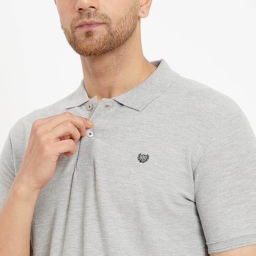 Image of Duke Stardust Men Half Sleeve Cotton T-Shirt (SD51 Grey Melange XL)