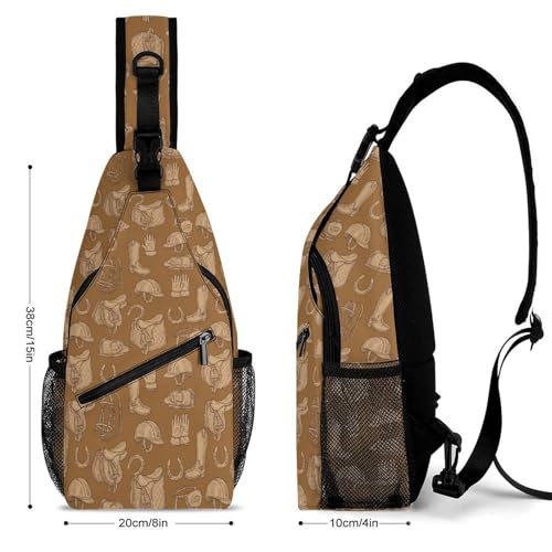 Bolso bandolera unisex ligero de twill para senderismo miniatura 2