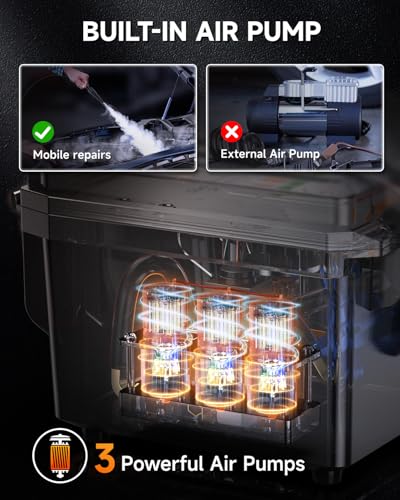 Image of ANCEL L8000 EVAP&Turbo High Pressure Automotive Smoke Machine Leak Detector | 0.5-20 PSI output coverage, built-in pump, LCD and button controls, precise pressure control, adjustable smoke duration
