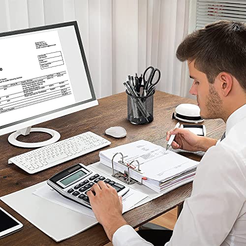 Image of Metal Mesh Pen Stand for Office & Home Desk | Black Stationery Holder Organizer for Pens, Pencils, Markers, Makeup Brushes | Durable Round Wire Mesh Pen Stand (Pack of 1) (Black)
