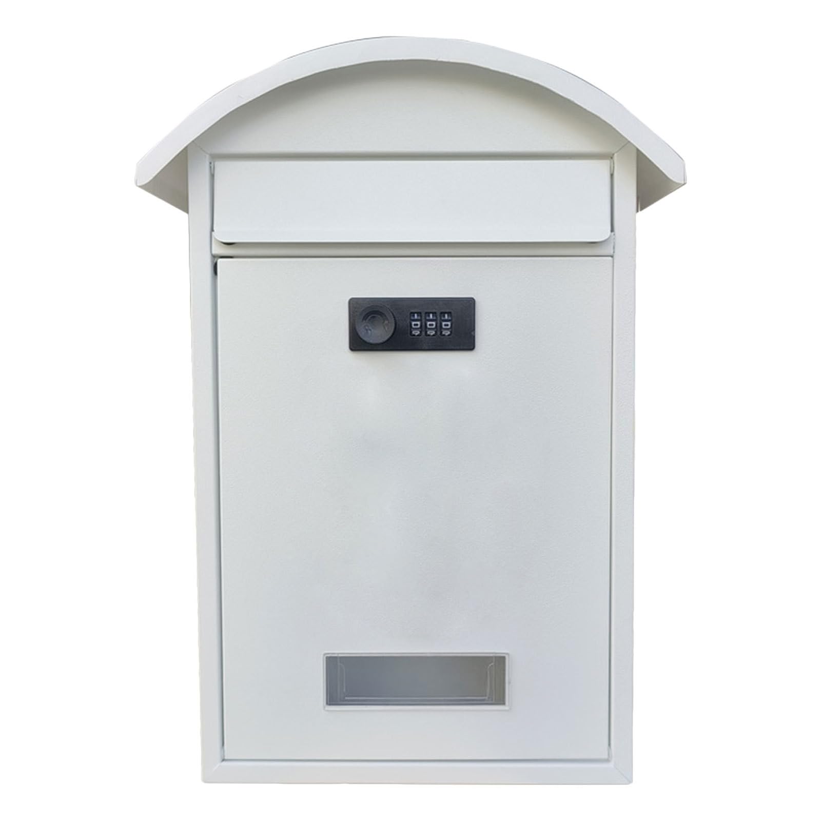 Boîte aux lettres extérieure étanche Healvian murale blanche à code combinaison pour porte